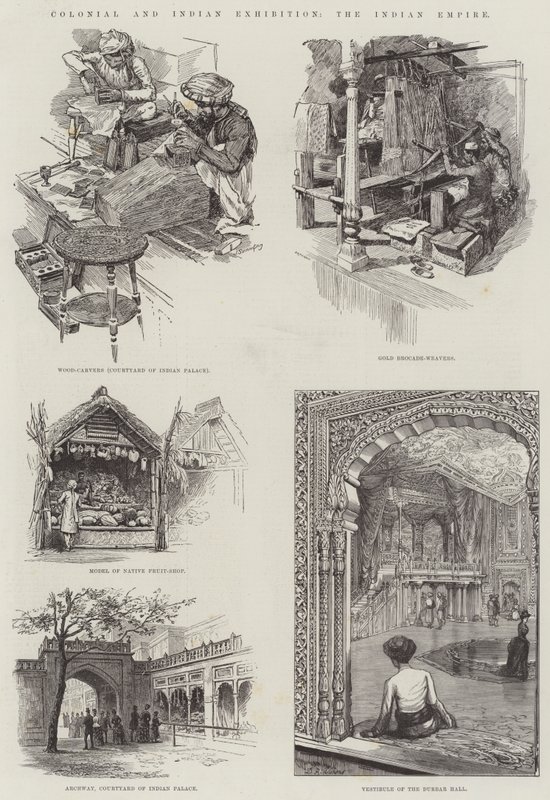 Kolonial- und Indische Ausstellung, das Indische Reich von Warry