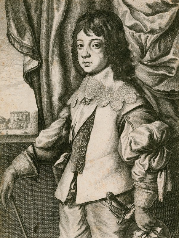 König Karl II. als Junge von Wenceslaus Hollar