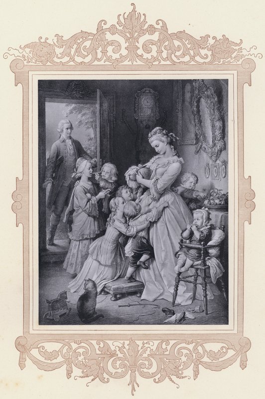 Lotte, Die Leiden des jungen Werther von Wilhelm von (after) Kaulbach