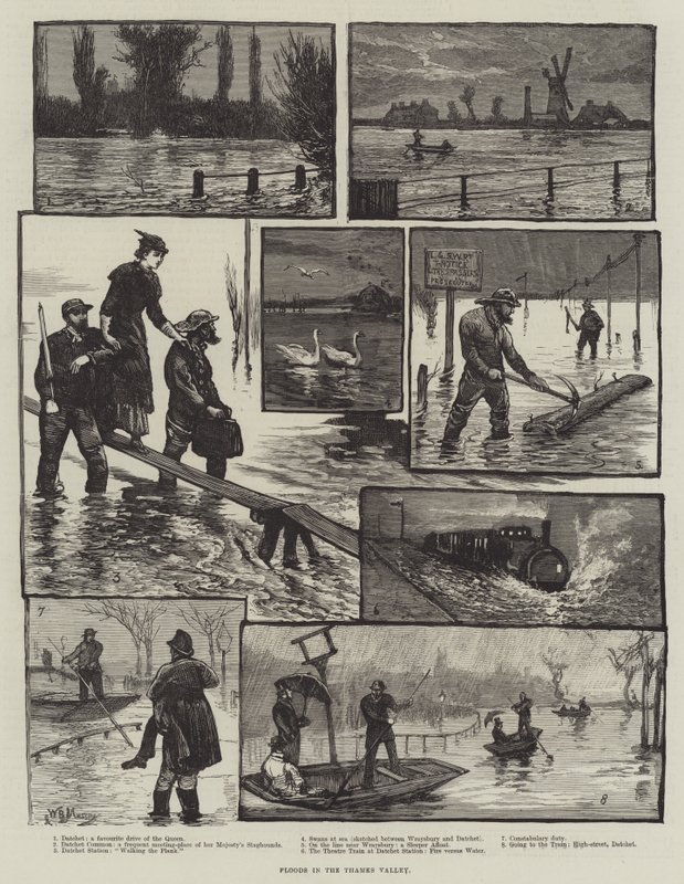 Überschwemmungen im Thames Valley von William Bazett Murray