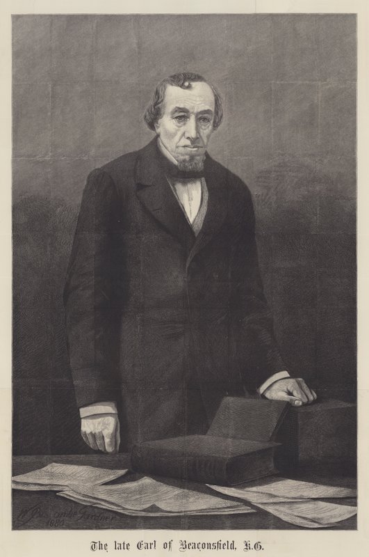 Der verstorbene Earl of Beaconsfield, KG von William Biscombe Gardner