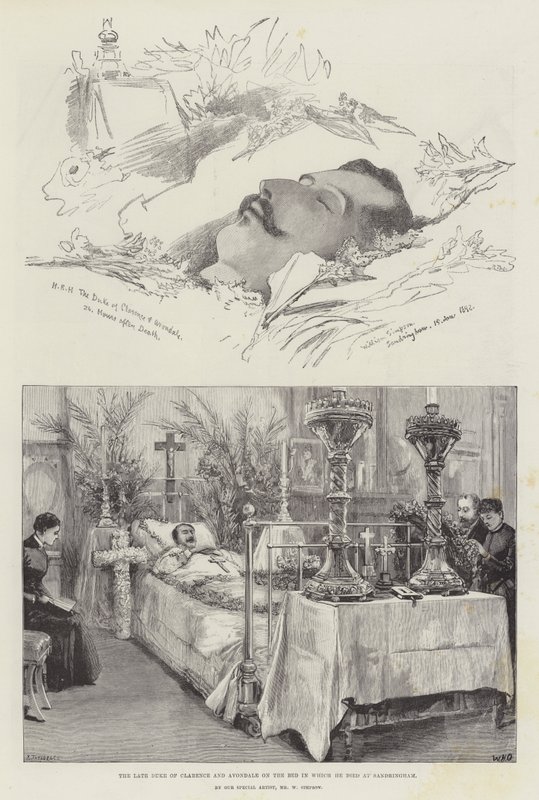 Der verstorbene Herzog von Clarence und Avondale von William Crimea Simpson