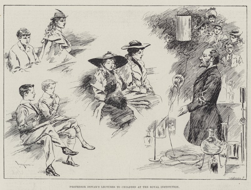Professor Dewars Vorlesungen für Kinder an der Royal Institution von William Douglas Almond
