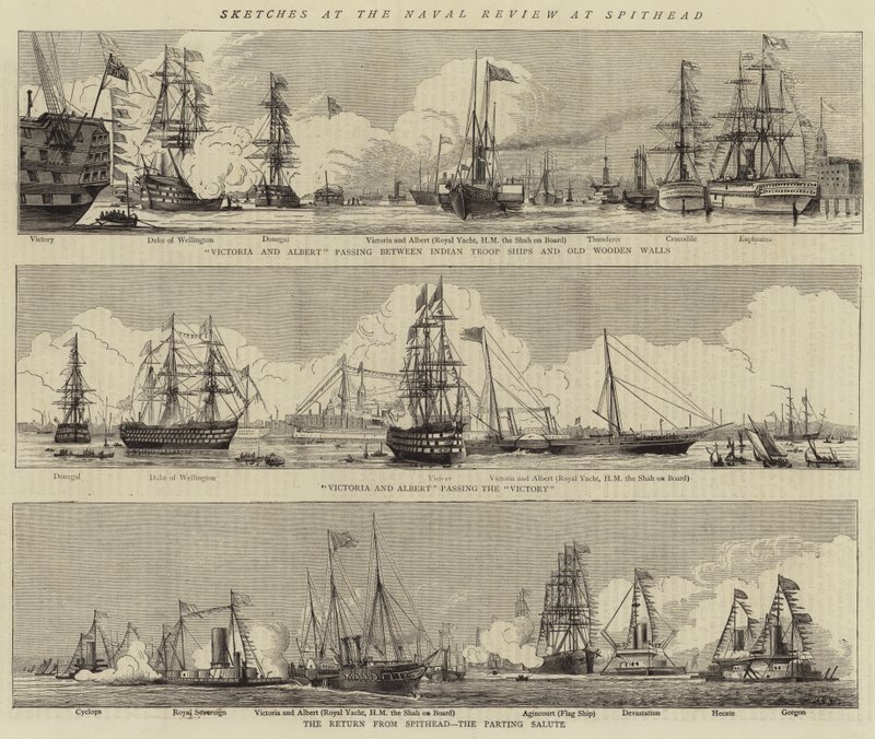 Skizzen bei der Marineparade in Spithead von William Edward Atkins