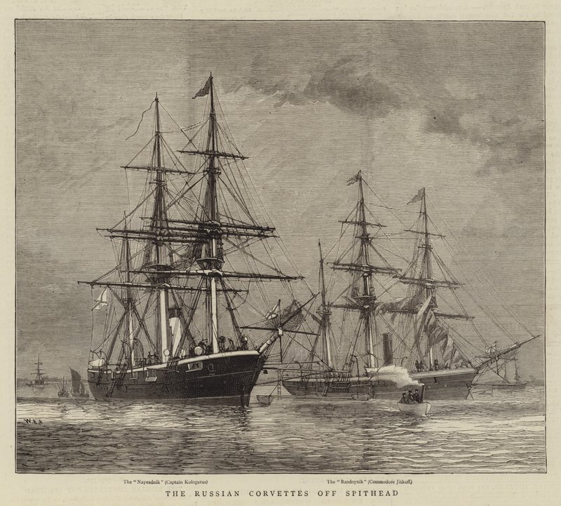 Die russischen Korvetten vor Spithead von William Edward Atkins