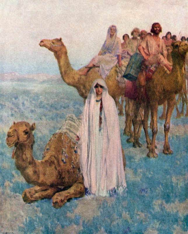Rebekka kommt zu Isaak von William Ladd Taylor