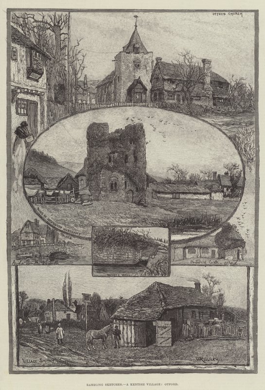 Streifzüge, ein Dorf in Kent, Otford von William Rainey