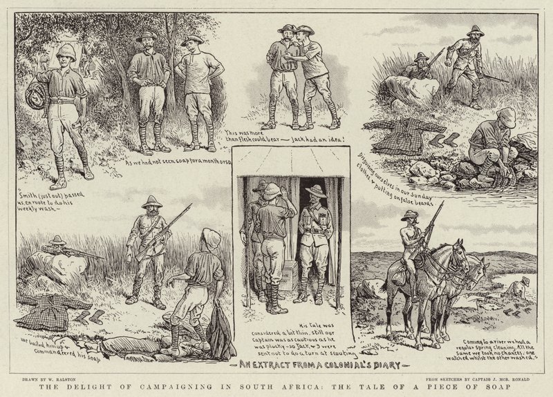Die Freude am Kampagnenleben in Südafrika, die Geschichte eines Stücks Seife von William Ralston