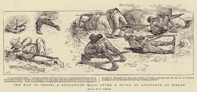 Der Weg zum Schießen, ein Vorschlag nach einer Studie der Haltungen in Bisley von William Ralston