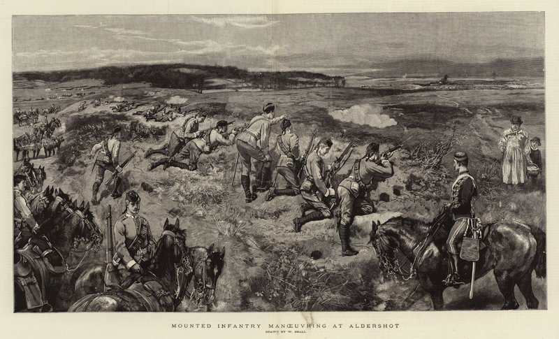 Berittene Infanterie manövriert in Aldershot von William Small