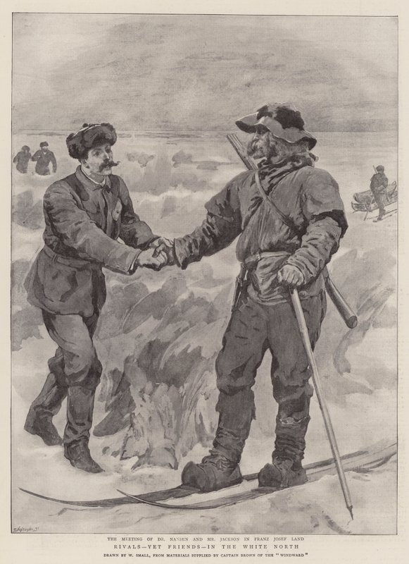 Rivalen, aber Freunde, im weißen Norden von William Small