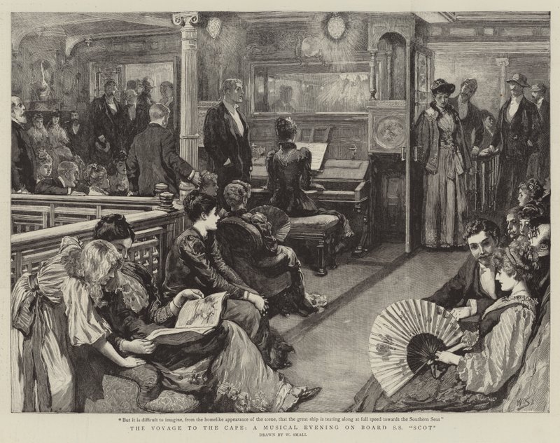 Die Reise zum Kap, ein musikalischer Abend an Bord der SS Scot von William Small