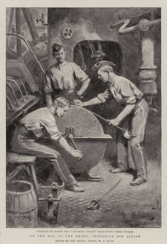 Auf dem Weg zur Front, Vorbereitung auf die Aktion von William T. Maud