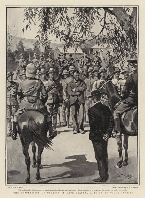 Die Unterdrückung des Verrats in der Kapkolonie, ein Prozess vor dem Kriegsgericht von William T. Maud