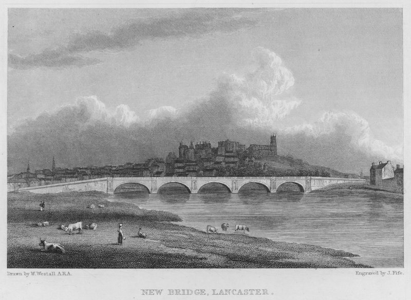 Neue Brücke, Lancaster von William (after) Westall