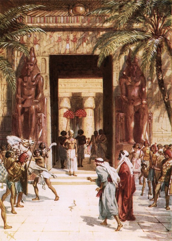 Moses und Aaron vor dem Pharao von William Brassey Hole