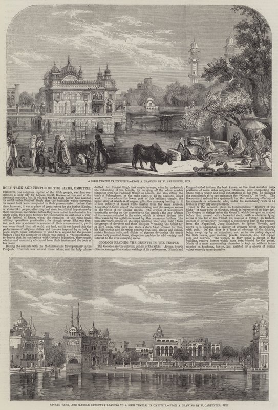 Heiliger Tank und Tempel der Sikhs von William Carpenter