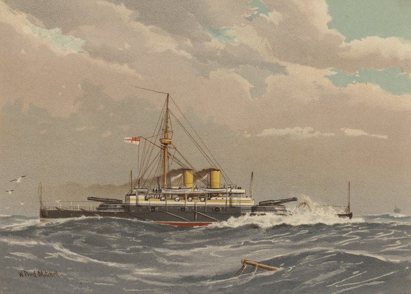 HMS Rodney, Schlachtschiff 1. Klasse von William Frederick Mitchell
