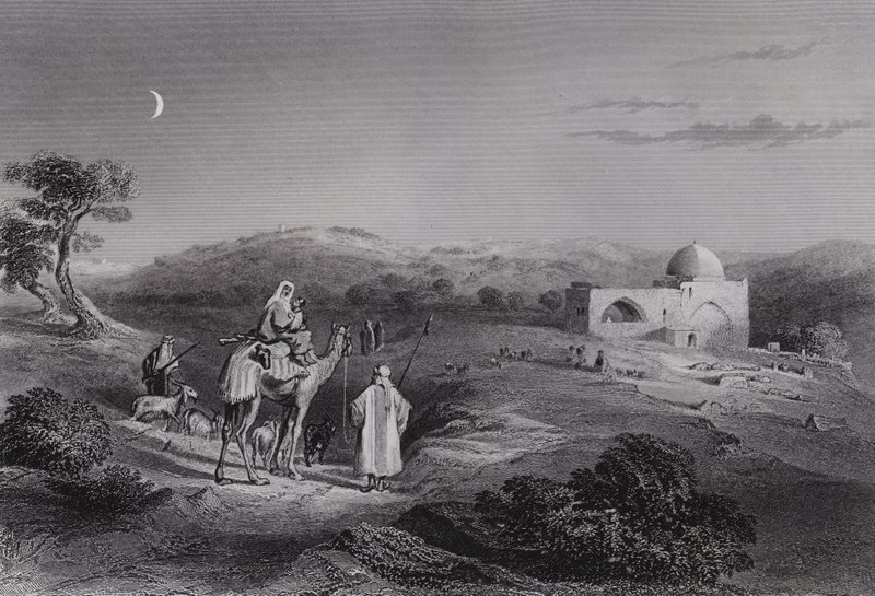 Rachels Grab, nahe Bethlehem von William H. Bartlett