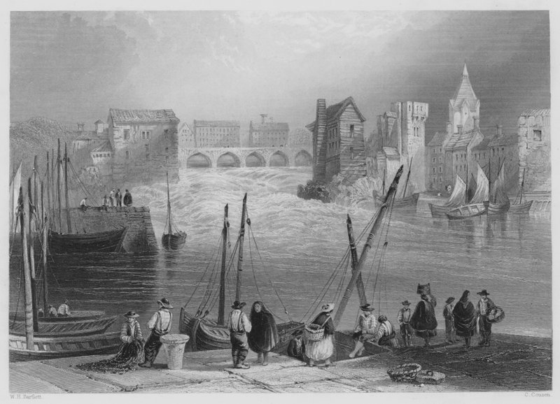 Galway, vom Gladdagh von William Henry (after) Bartlett