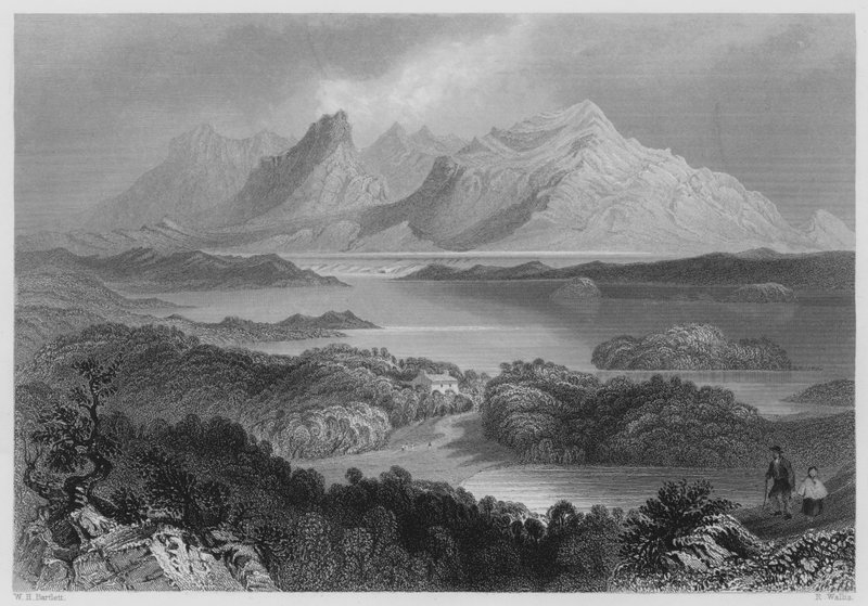 Garromin, Connemara von William Henry (after) Bartlett