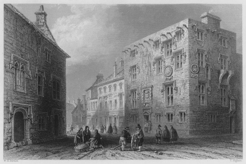 Straße in Galway (Stich) von William Henry (after) Bartlett