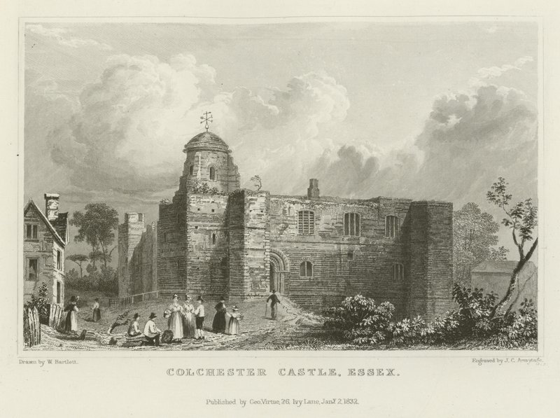 Colchester Castle, Essex von William Henry Bartlett