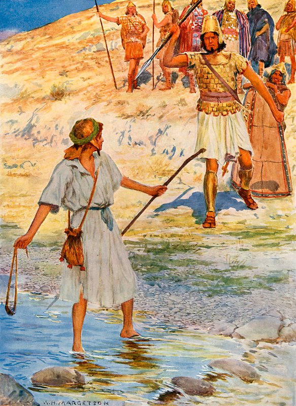 David und Goliath von William Henry Margetson