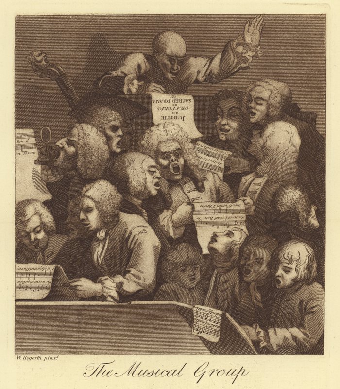 Die Musikgruppe von William Hogarth