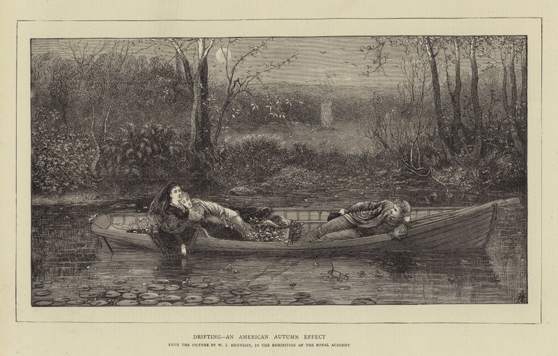 Treibend, ein amerikanischer Herbsteffekt von William John Hennessy