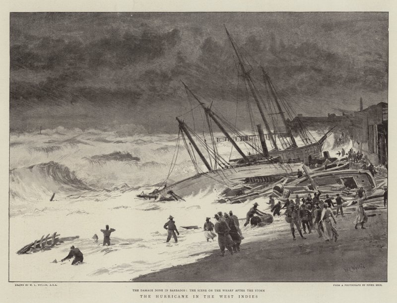 Der Hurrikan in Westindien von William Lionel Wyllie