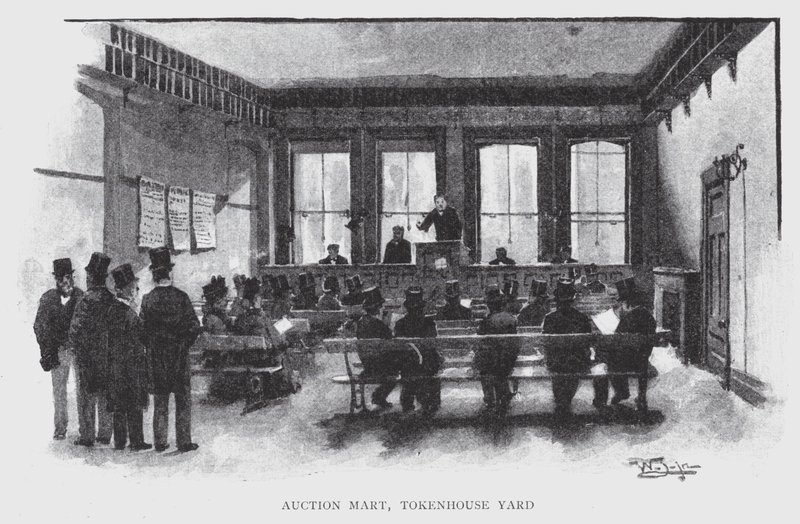 Auction Mart, Tokenhouse Yard von William Luker