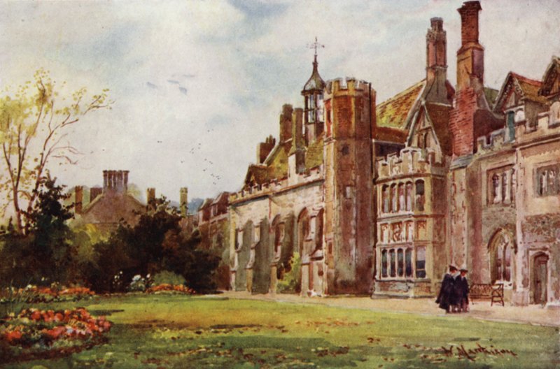 Peterhouse vom Fellows Garden von William Matthison