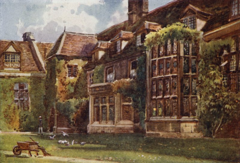 Der Alte Hof im Emmanuel College von William Matthison