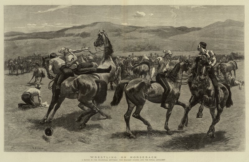 Ringen zu Pferd von William Small