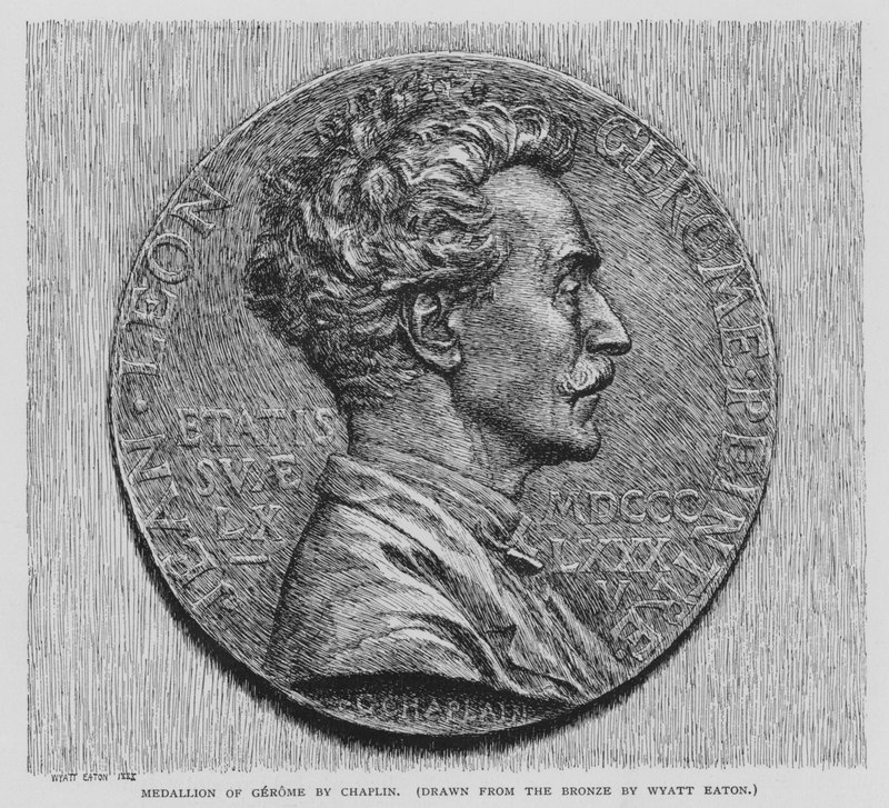 Medaille von Gerome von Chaplin (Lithografie) von Wyatt Eaton