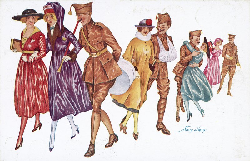 Soldaten und Mädchen von Xavier Sager