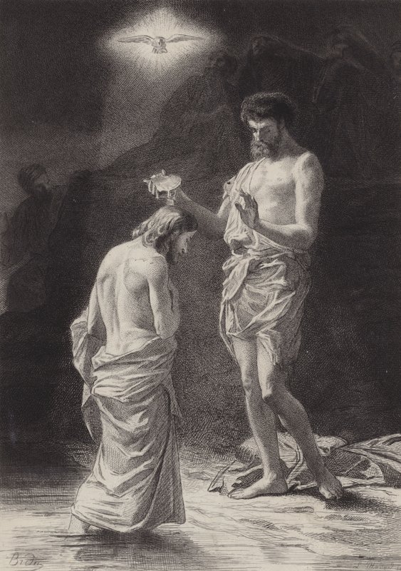 Taufe Christi von after Albert Robida