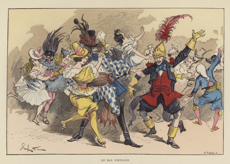 Der Chicard-Ball von after Albert Robida