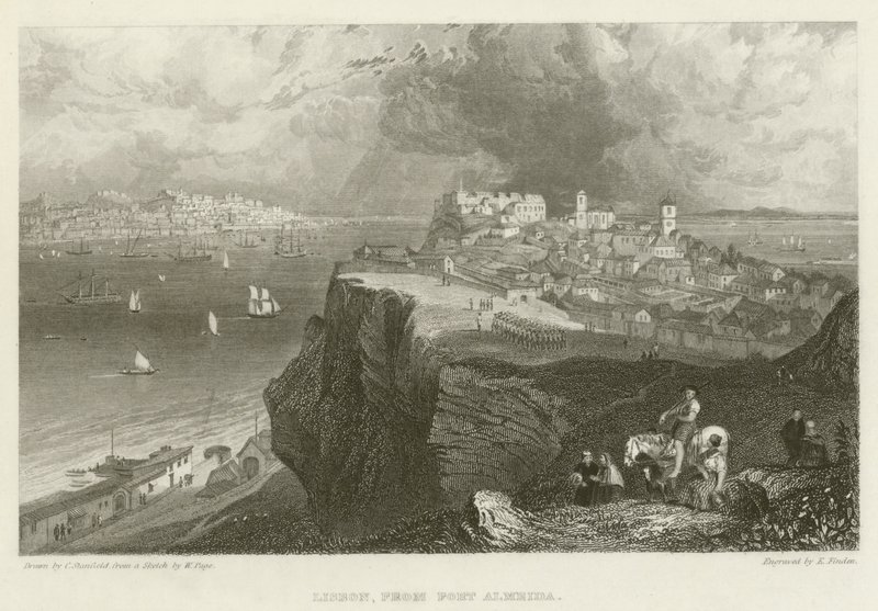 Lissabon, vom Fort Almeida von after C. Stanfield
