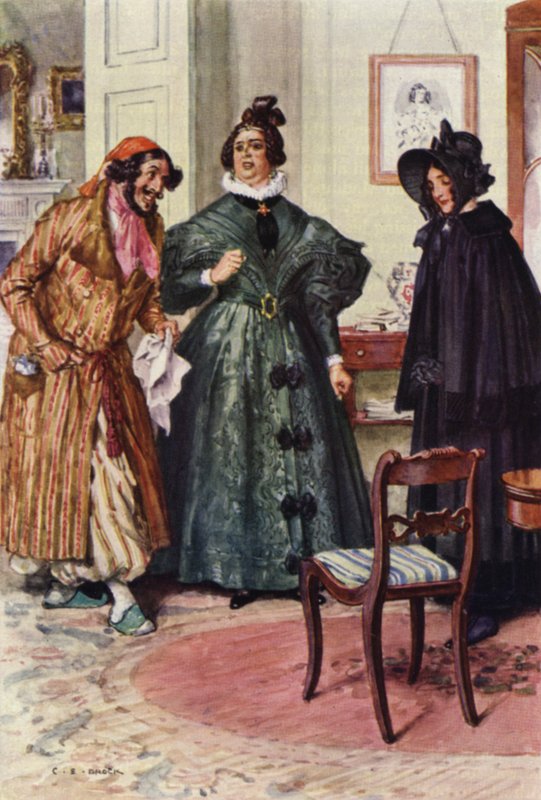 Illustration für Nicholas Nickleby von after Charles Edmund Brock