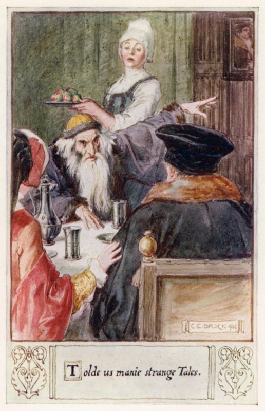 Erzählte uns viele seltsame Geschichten von after Charles Edmund Brock