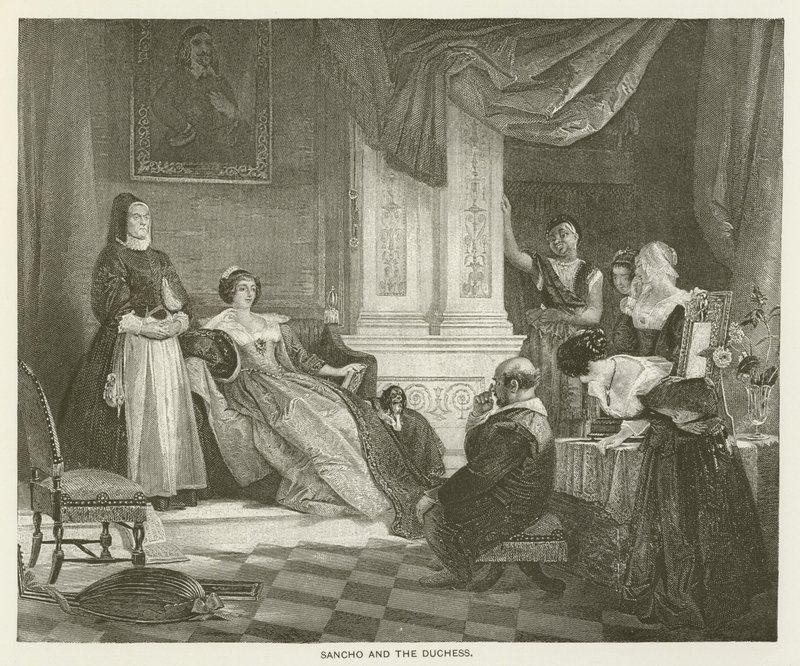 Sancho und die Herzogin von after Charles Robert Leslie