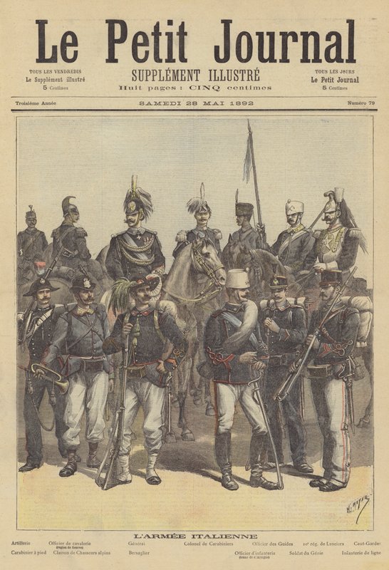 Soldaten der italienischen Armee von after Henri Meyer