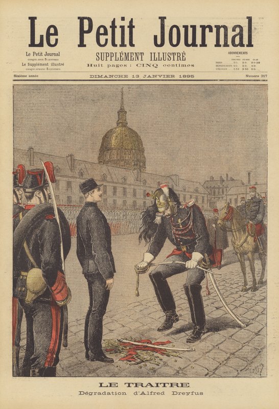 Die Degradierung von Alfred Dreyfus von after Henri Meyer