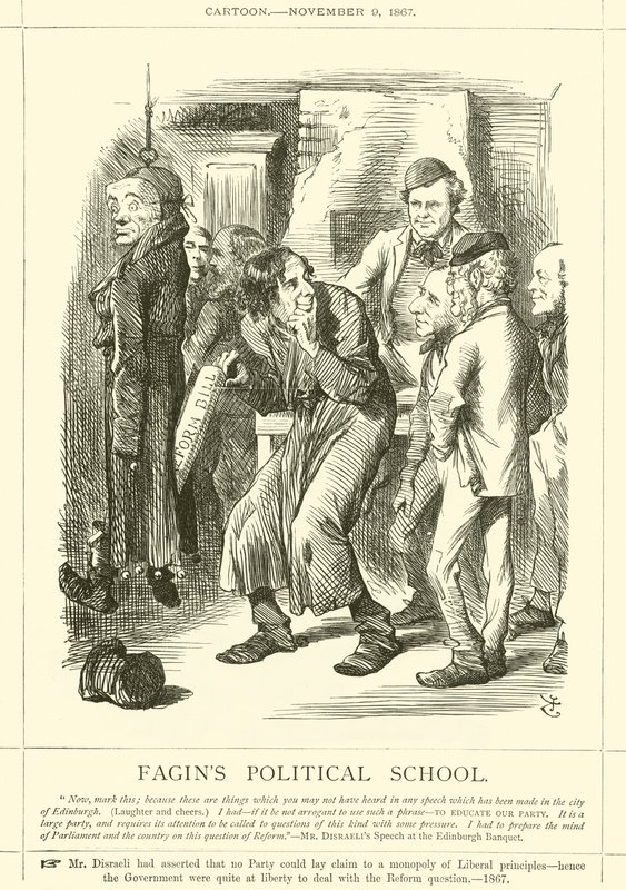Fagins politische Schule von after John Tenniel