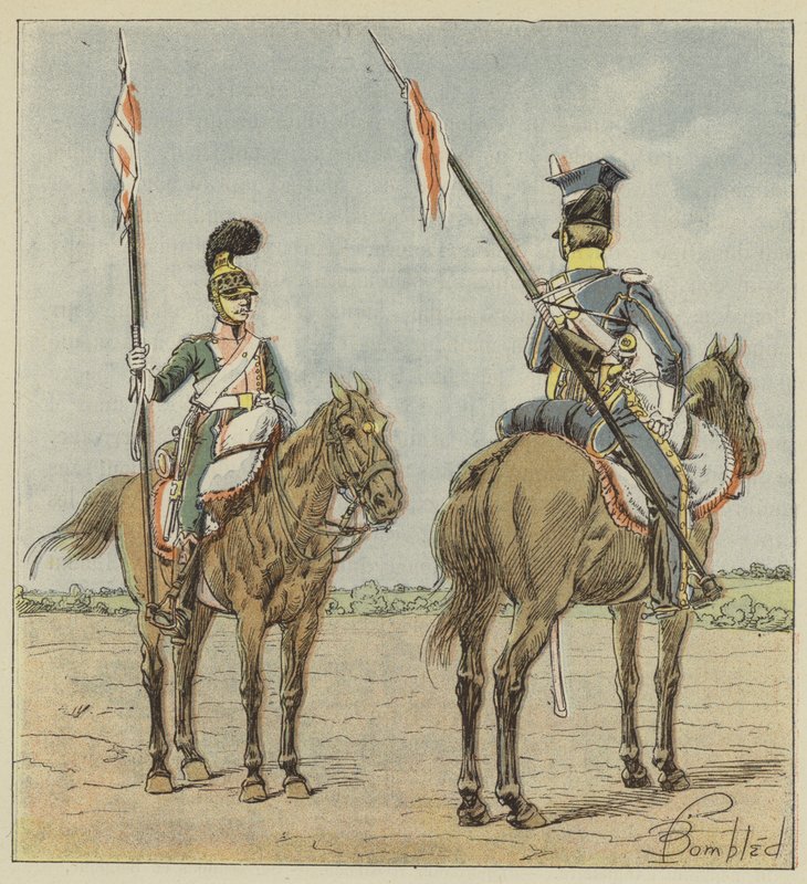 Leichte Kavallerie, Französische und Polnische Lanzierer von after Louis Charles Bombled