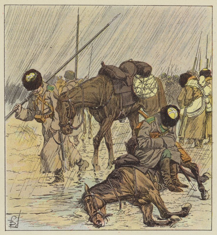 Der Regen von after Louis Charles Bombled