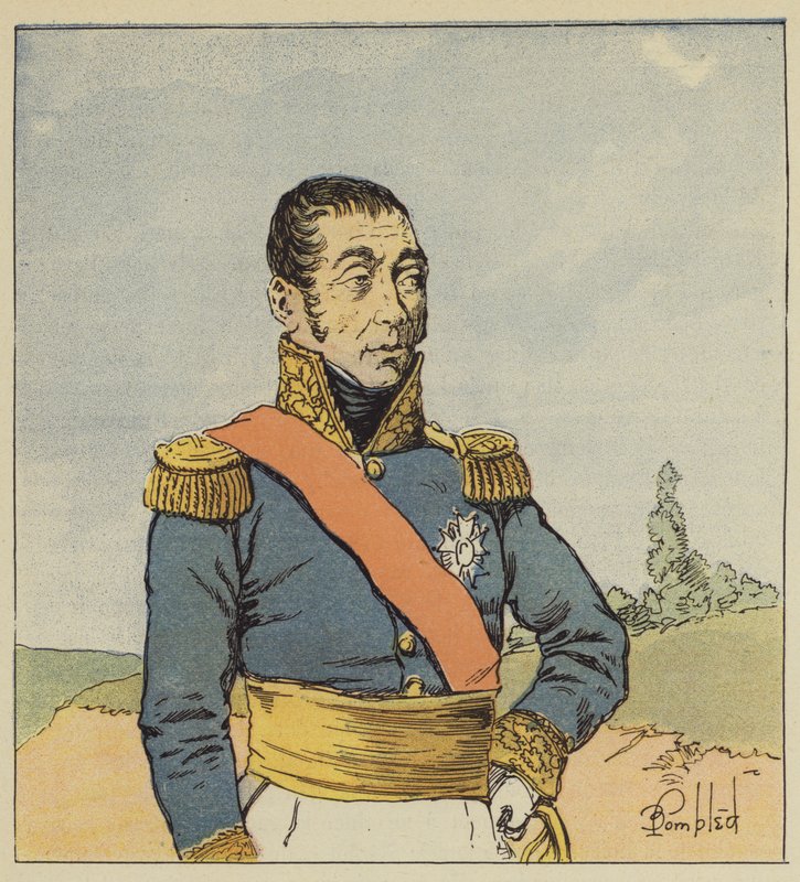 Marschall Grouchy von after Louis Charles Bombled