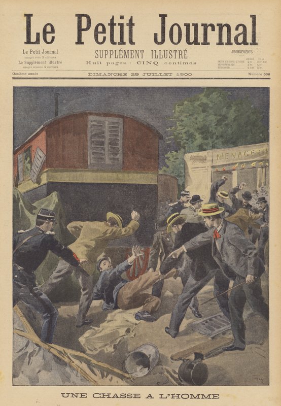 Eine Menschenjagd von after Oswaldo Tofani